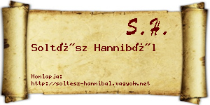 Soltész Hannibál névjegykártya
